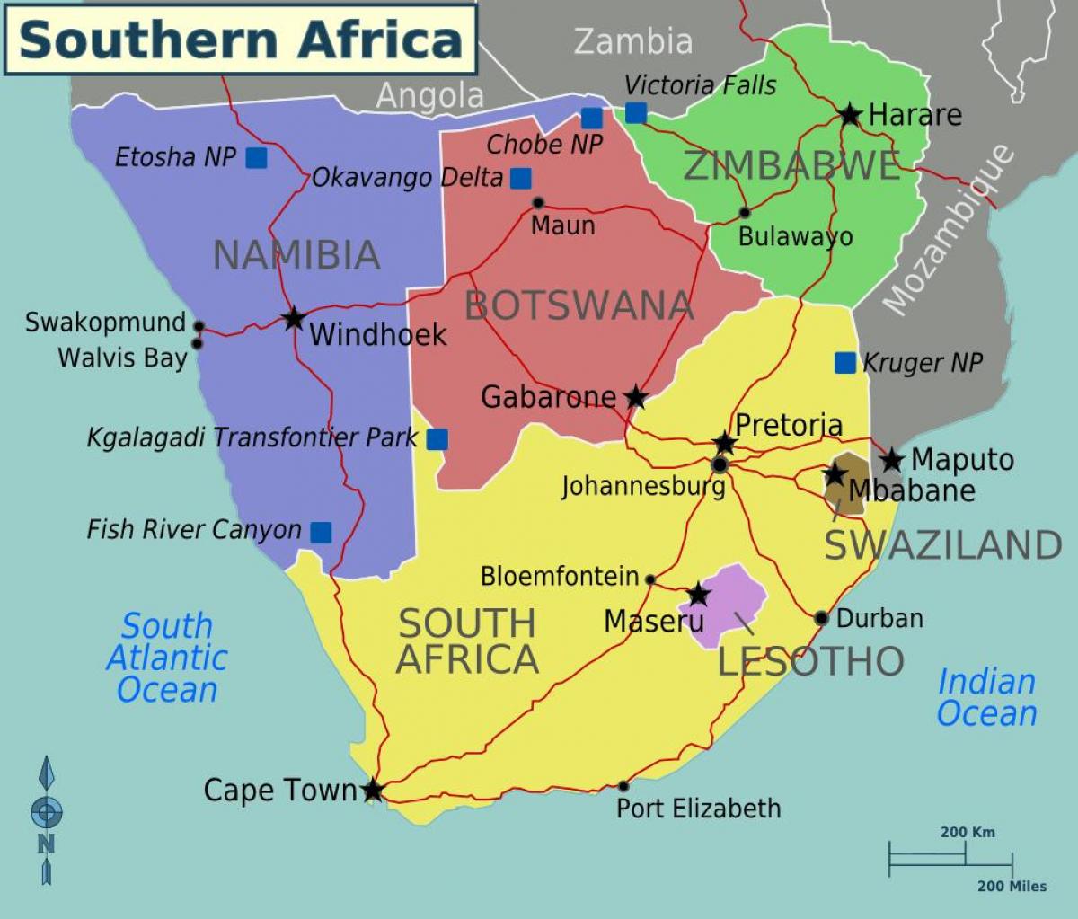 Peta dari maputo Swaziland